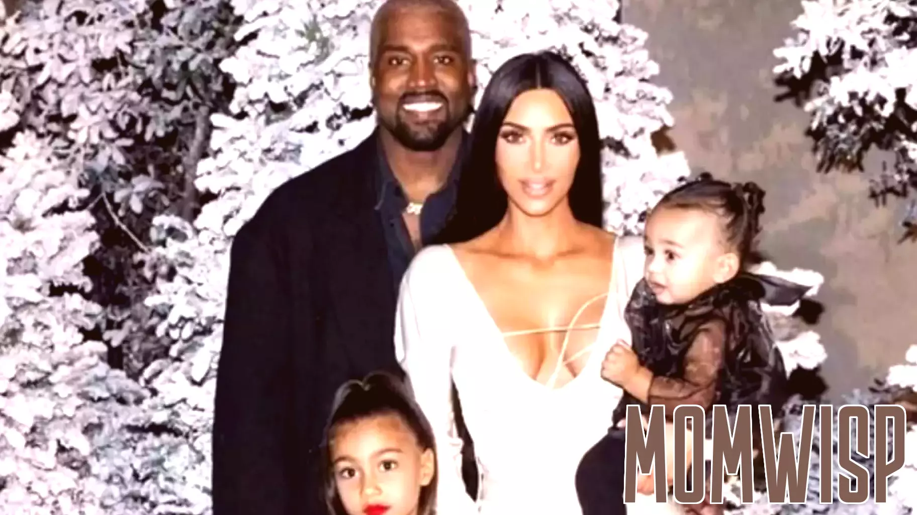 Kim Kardashian and Kanye West Celebrate Christmas Together with Their Children
