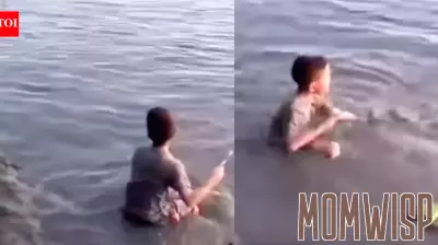 A Boy’s Unusual Pond Visit Turns Into a Jaw-Dropping Surprise